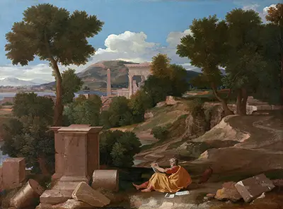 Landscape with Saint John on Patmos Nicolas Poussin